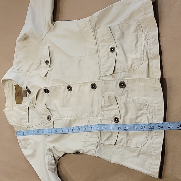 Great Northwest, Size S Cream Colored 'Safari-Style' Jacket. Front Pockets, GUC - Picture 8 of 10
